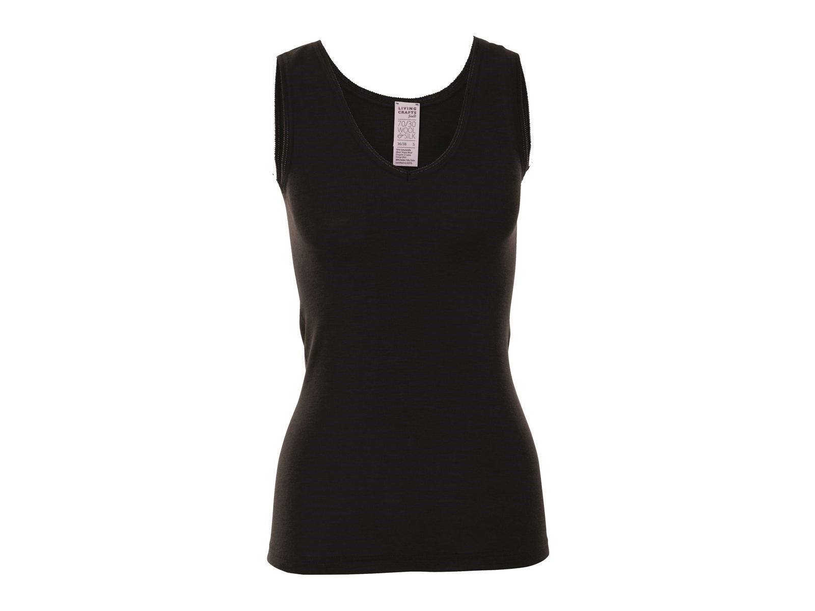 Living Crafts Unterhemd "Freya", black Gr. 44/46