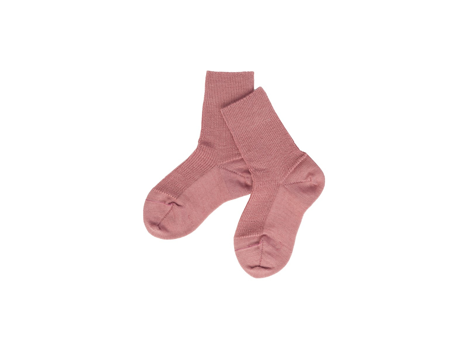 Kinder Socken Bio-Schurwolle Feinstrick altrosa Gr. 5