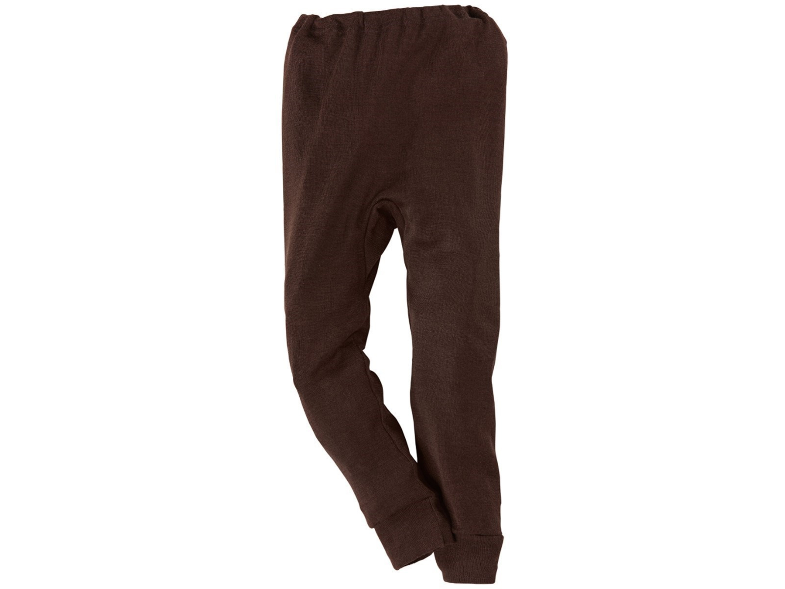 Cosilana Kinder Unterhose langes Bein Wolle Seide braun Gr.128