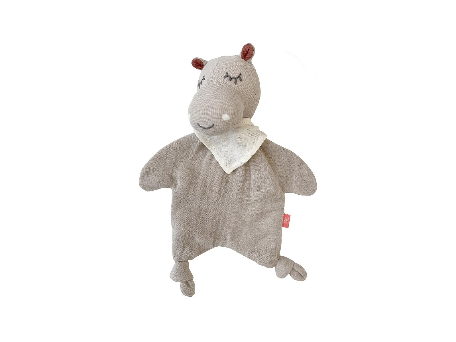 Schmusetuch Hippo 35 x 15 x 12 cm