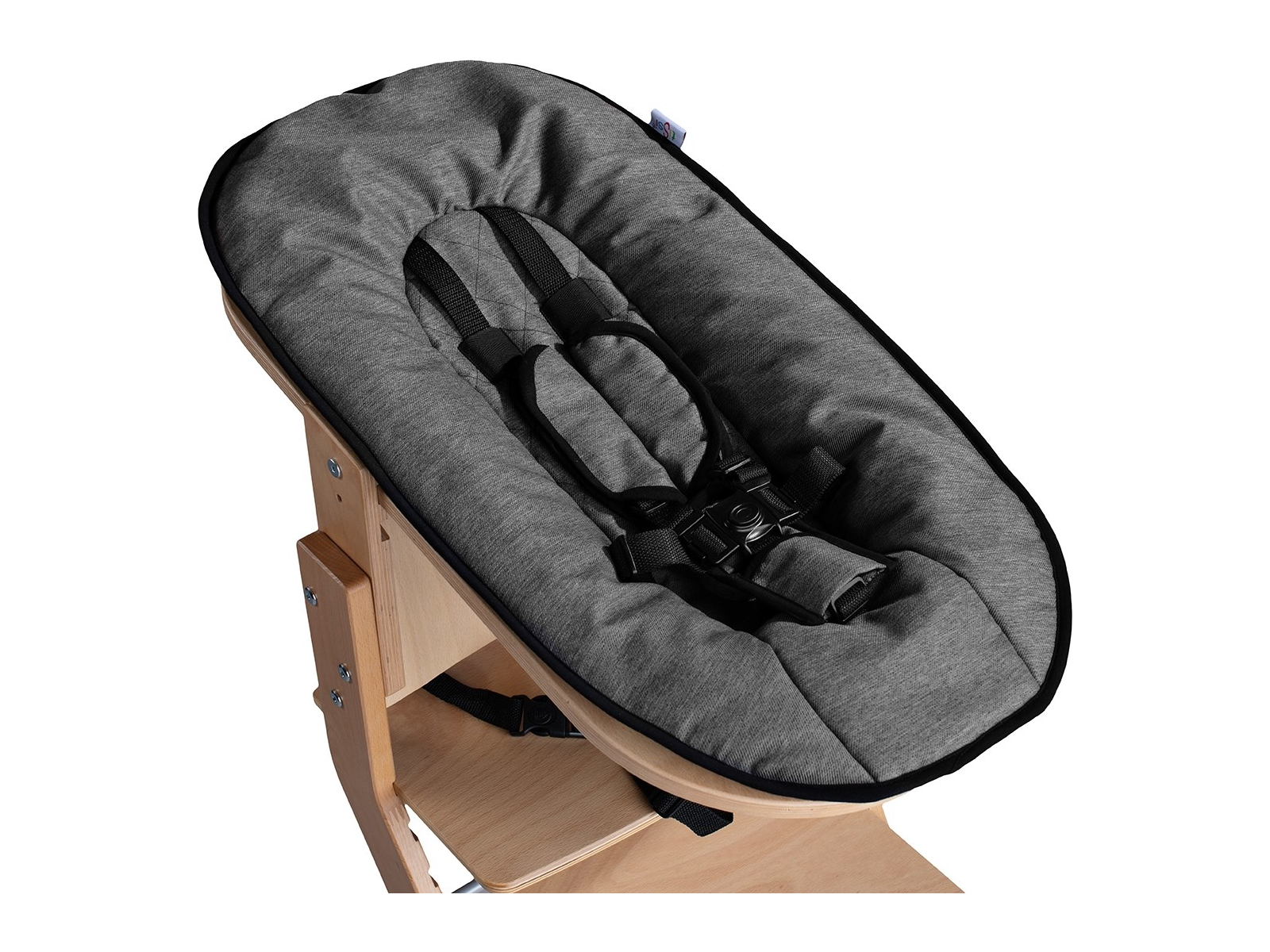 Babyaufsatz 0-6 Monate, natur-anthrazit