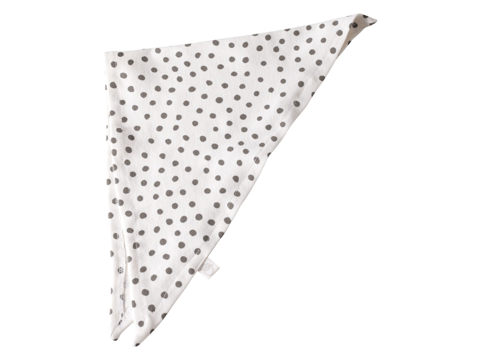 Dreieckstuch Bio-Baumwolle Tupfen taupe Maße 65 x 30 cm