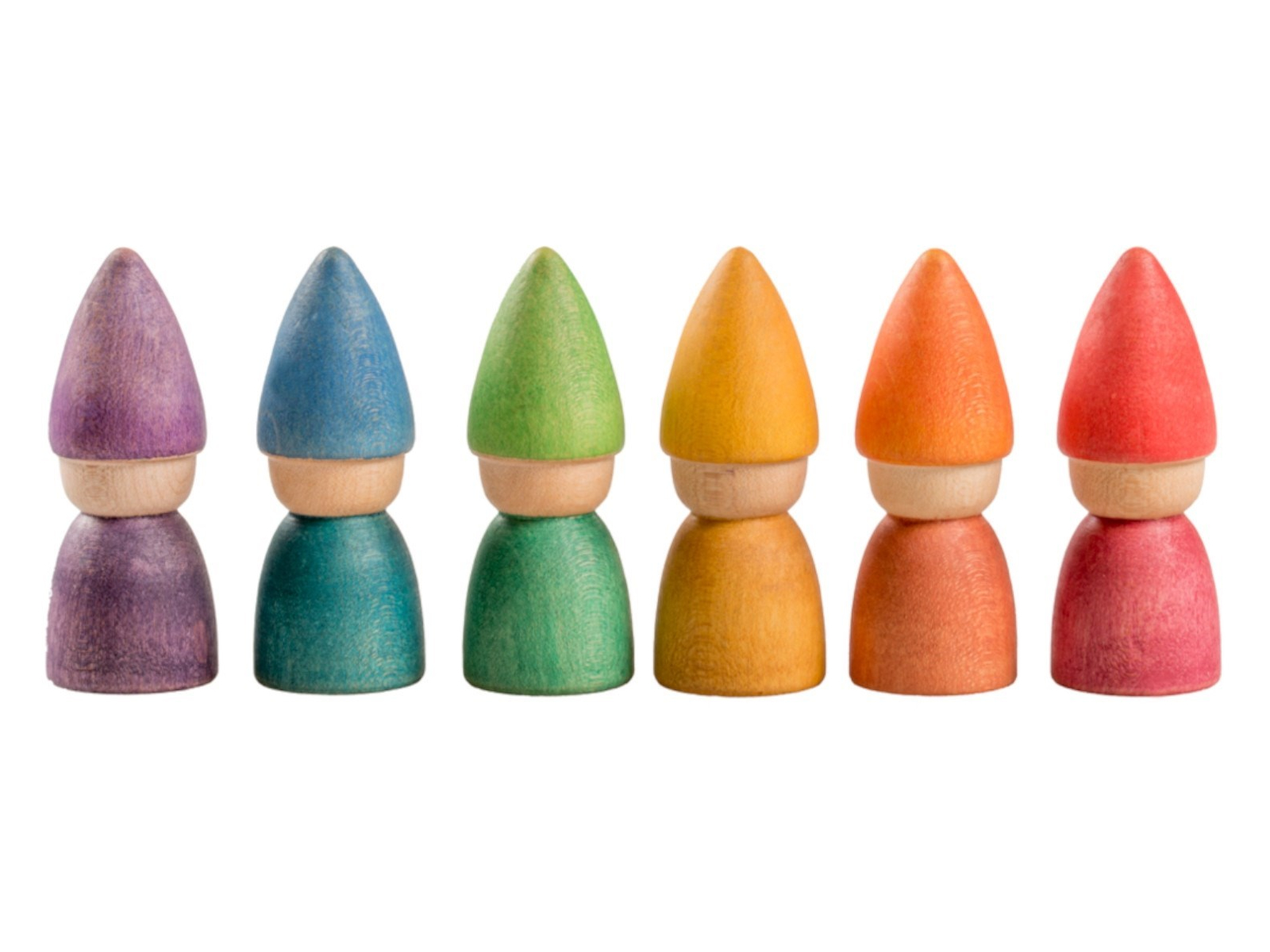 Holzfiguren Wichtel "Tomtens", 6-teilig,bunt 6 Figuren