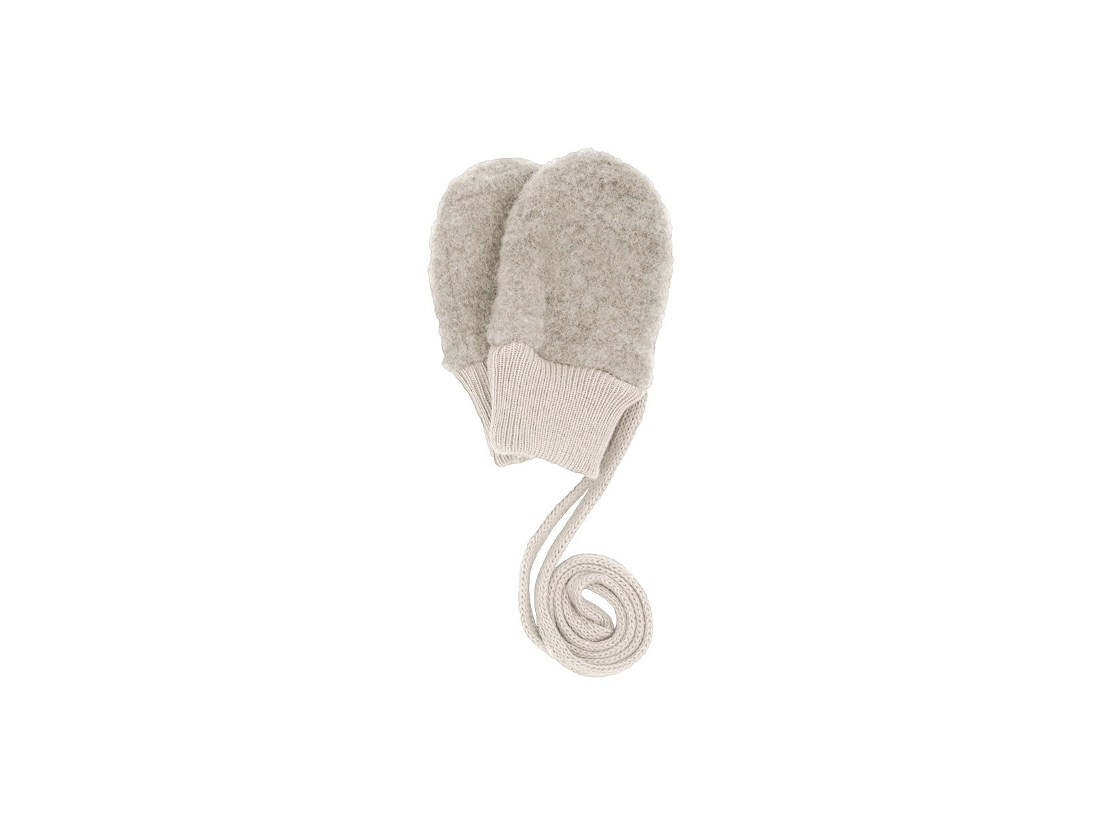 Baby Handschuhe Bio-Schurwolle Fleece düne Gr. 3 (3 Mon.)