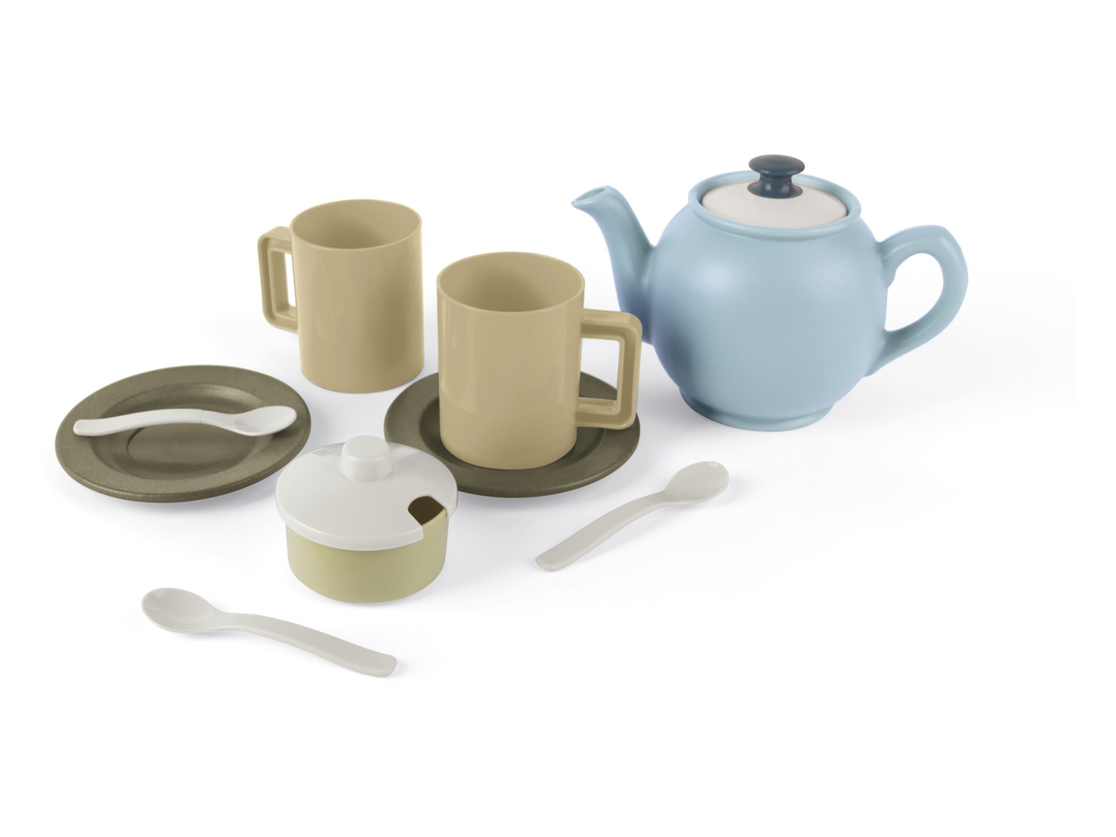 Tee-Set aus Bio-Kunststoff bunt 11-teilig