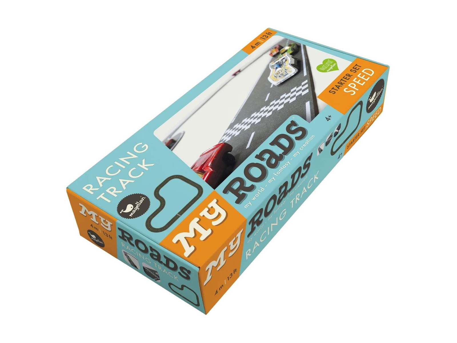 MyRoads Speilstraße - Racing Track - Starter Set Speed, 20-teilig Maße 35,0 x 18,0 x 7,5 cm