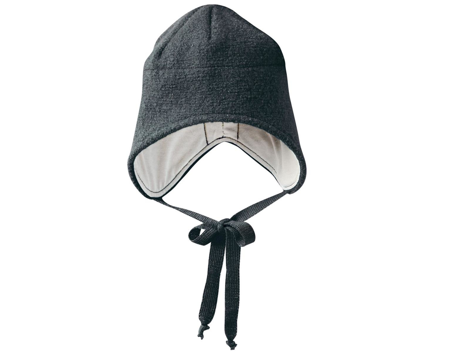 Disana Baby und Kinder Mütze Bio-Merinowolle anthrazit Gr.50-54