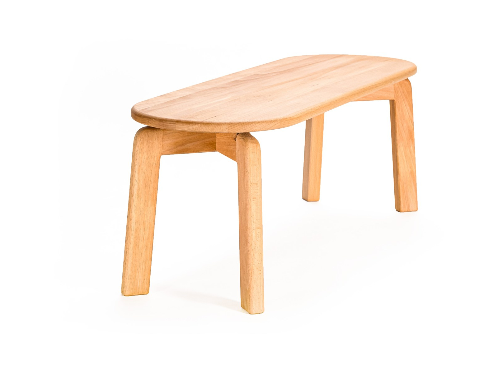 Kinderbank Leo Buche massiv geölt 90 x 30 x 32,5 cm