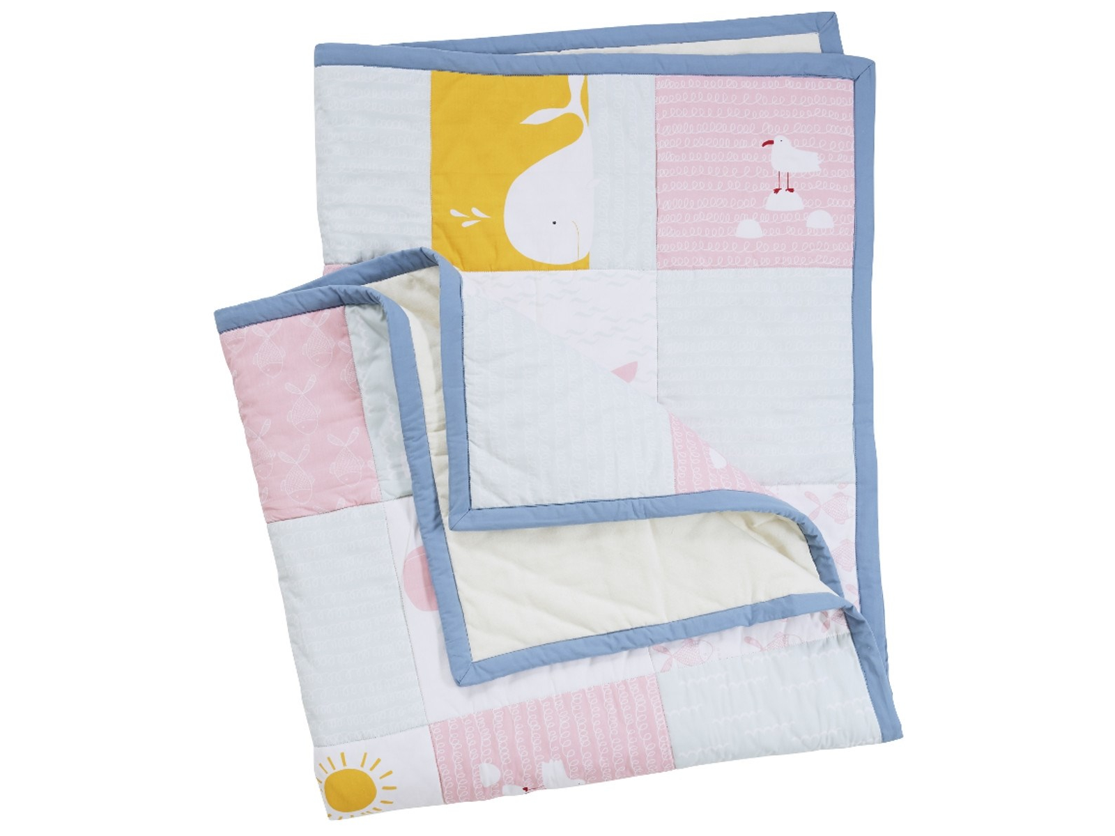 Krabbeldecke Patchwork Design Wal Maße 120 x 145 cm