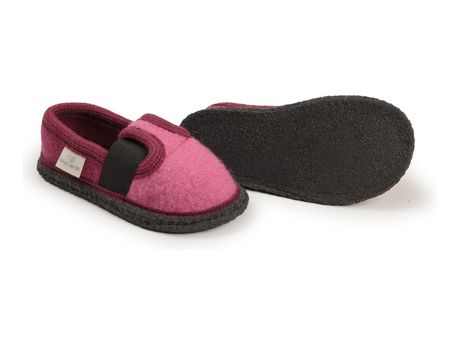Kinder Hausschuhe Walkpuschen lippstick-fuchisa Gr. 25