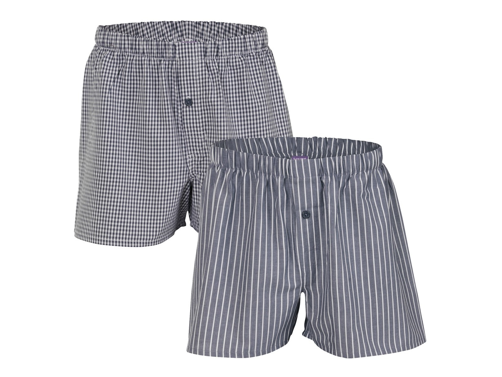 Living Crafts Boxer-Shorts "Gregor", 2er-Pack, anthracite Gr. L
