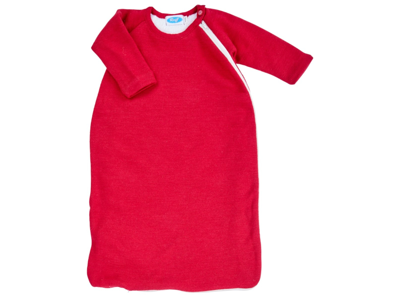 Schlafsack Baby mit Arm Bio-Merinowolle burgund Gr. 86/92