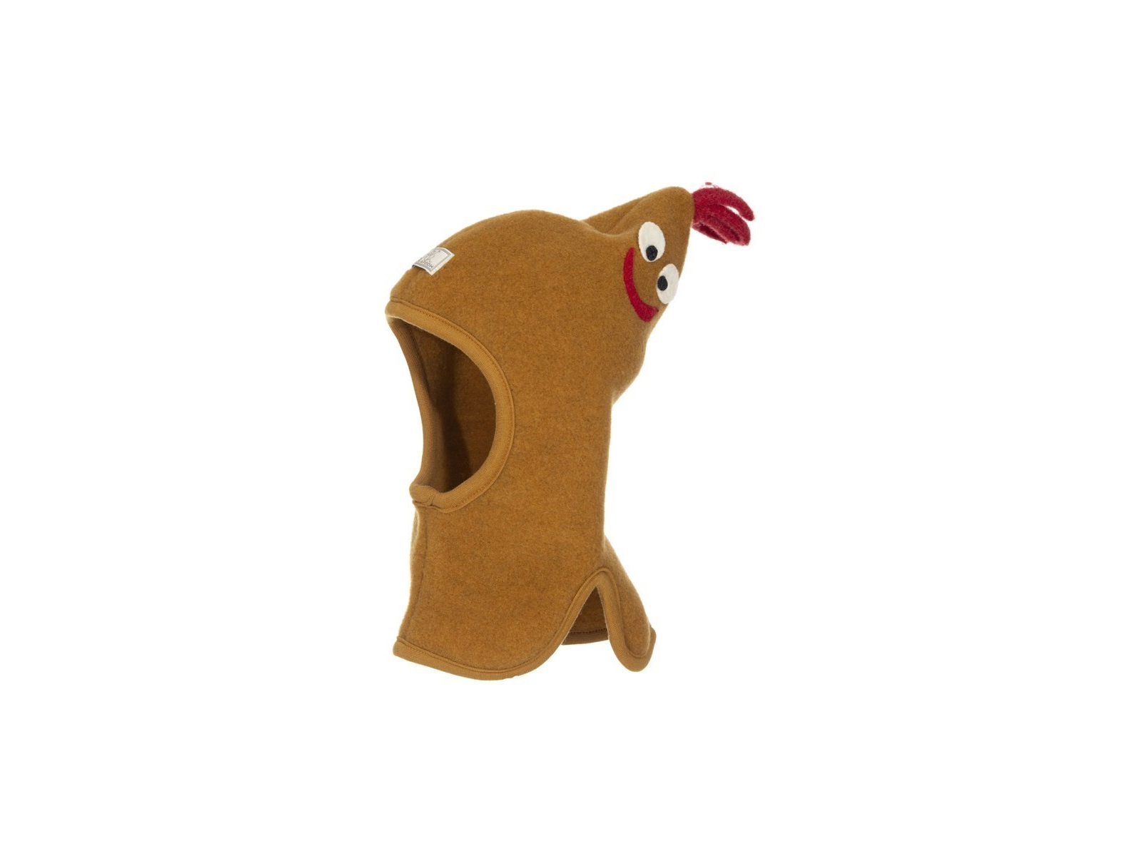 Pickapooh Baby und Kinder Schlupfmütze mit Zipfel Bio-Schurwolle caramel Gr. 48