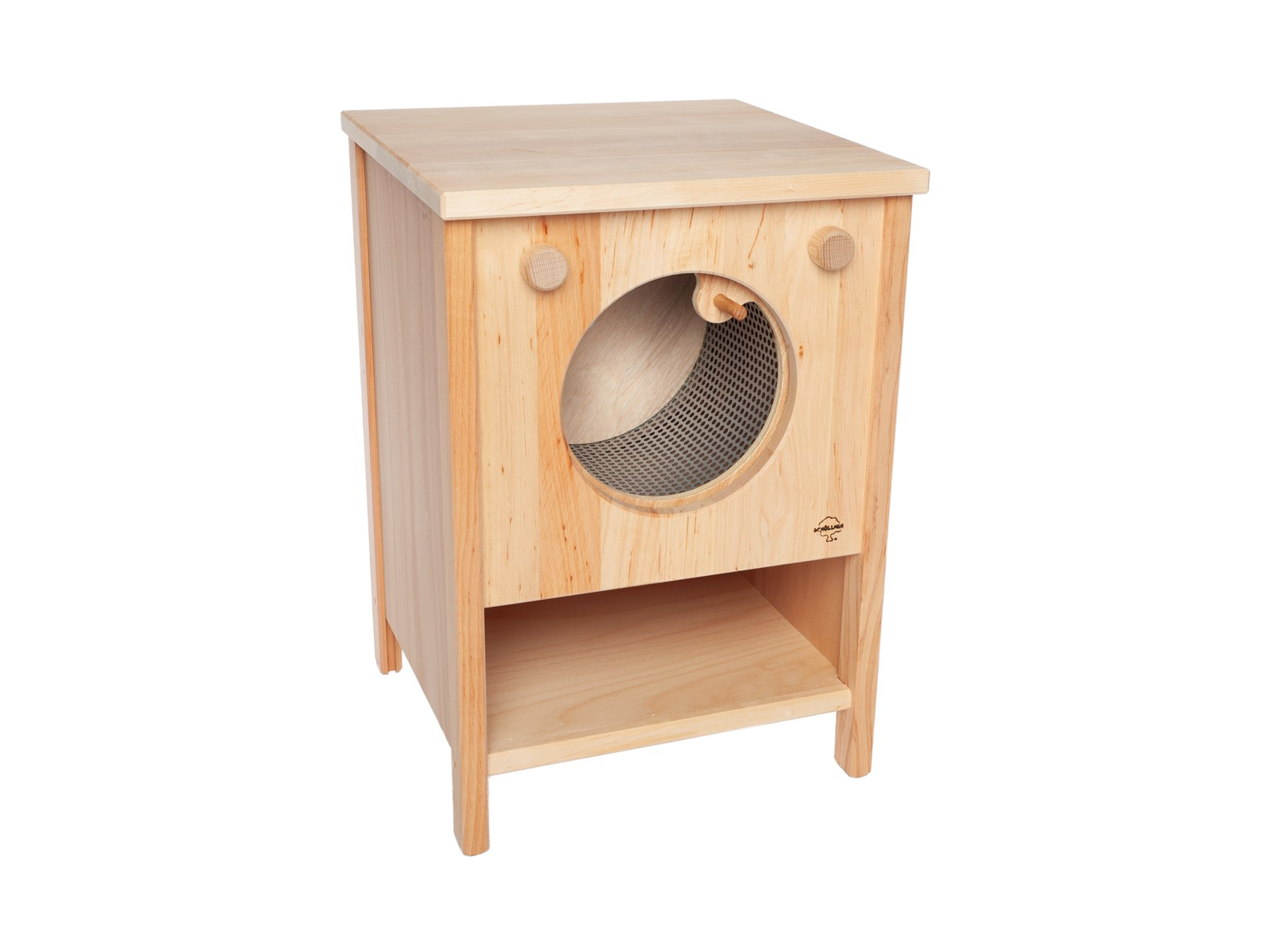 Kinderwaschmaschine, massives Erlenholz, geölt Maße 50 x 35 x 35 cm
