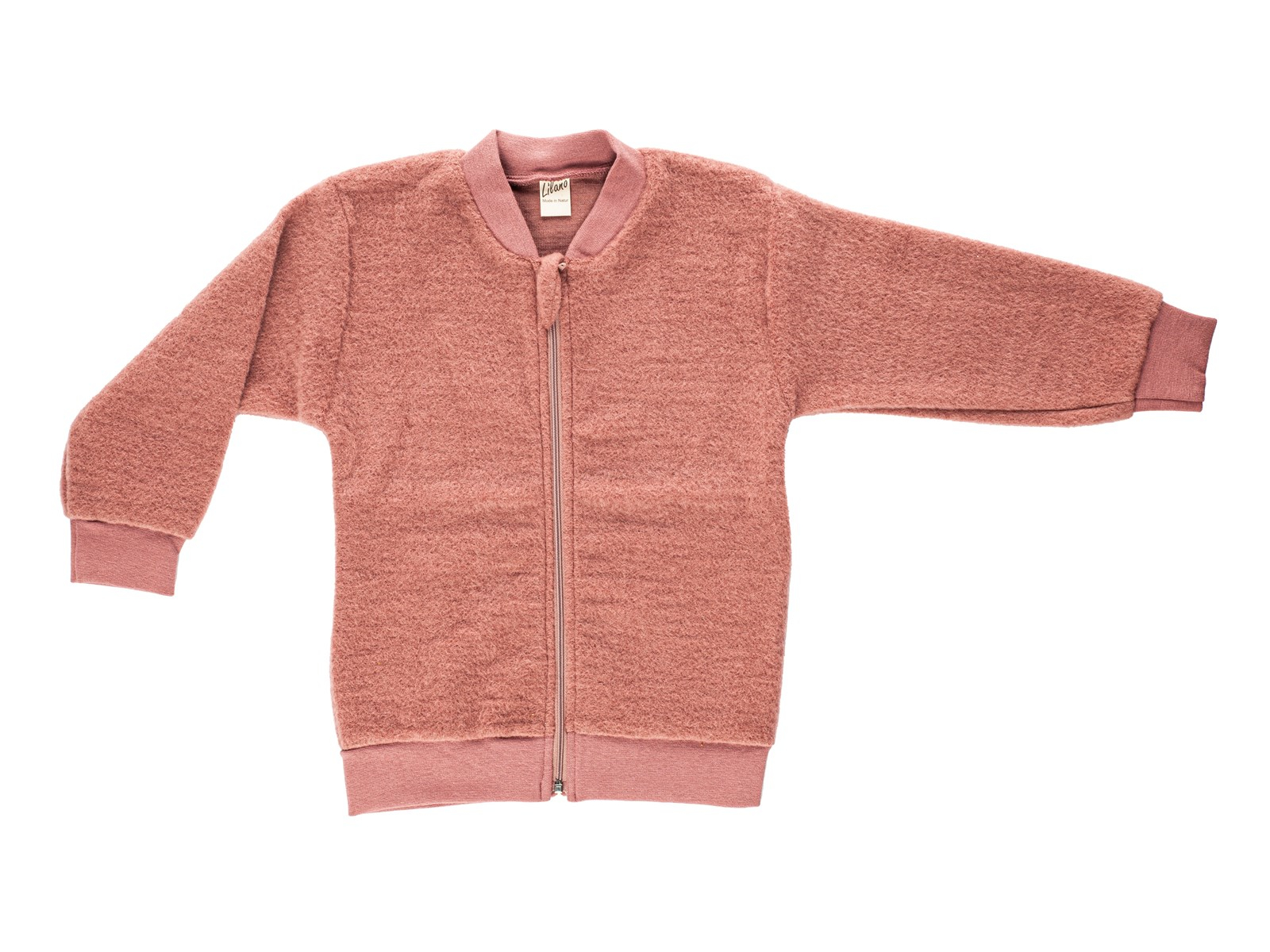 Lilano Baby und Kinder Jacke Wollfrottee mauve Gr.74/80