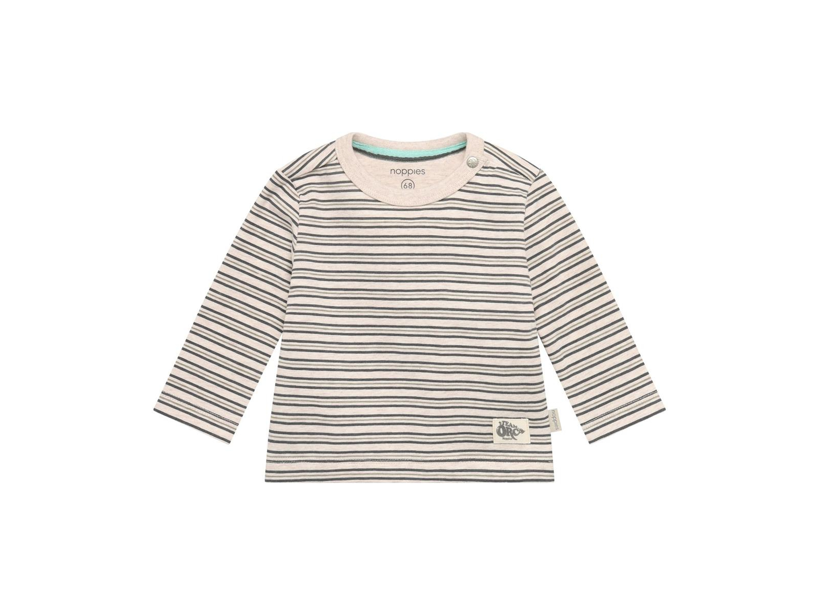 Langarmshirt sand melange 74