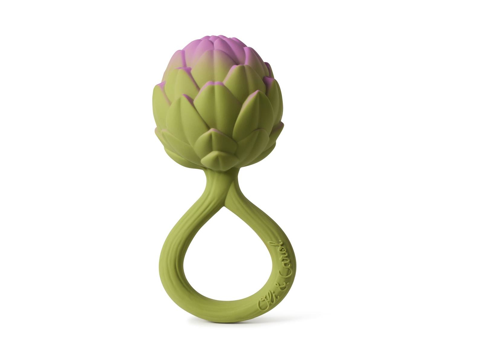 Baby Greifling und Rassel Naturkautschuk Artichoke Gr.1, Maße 6 x 4,8 x 11,3 cm