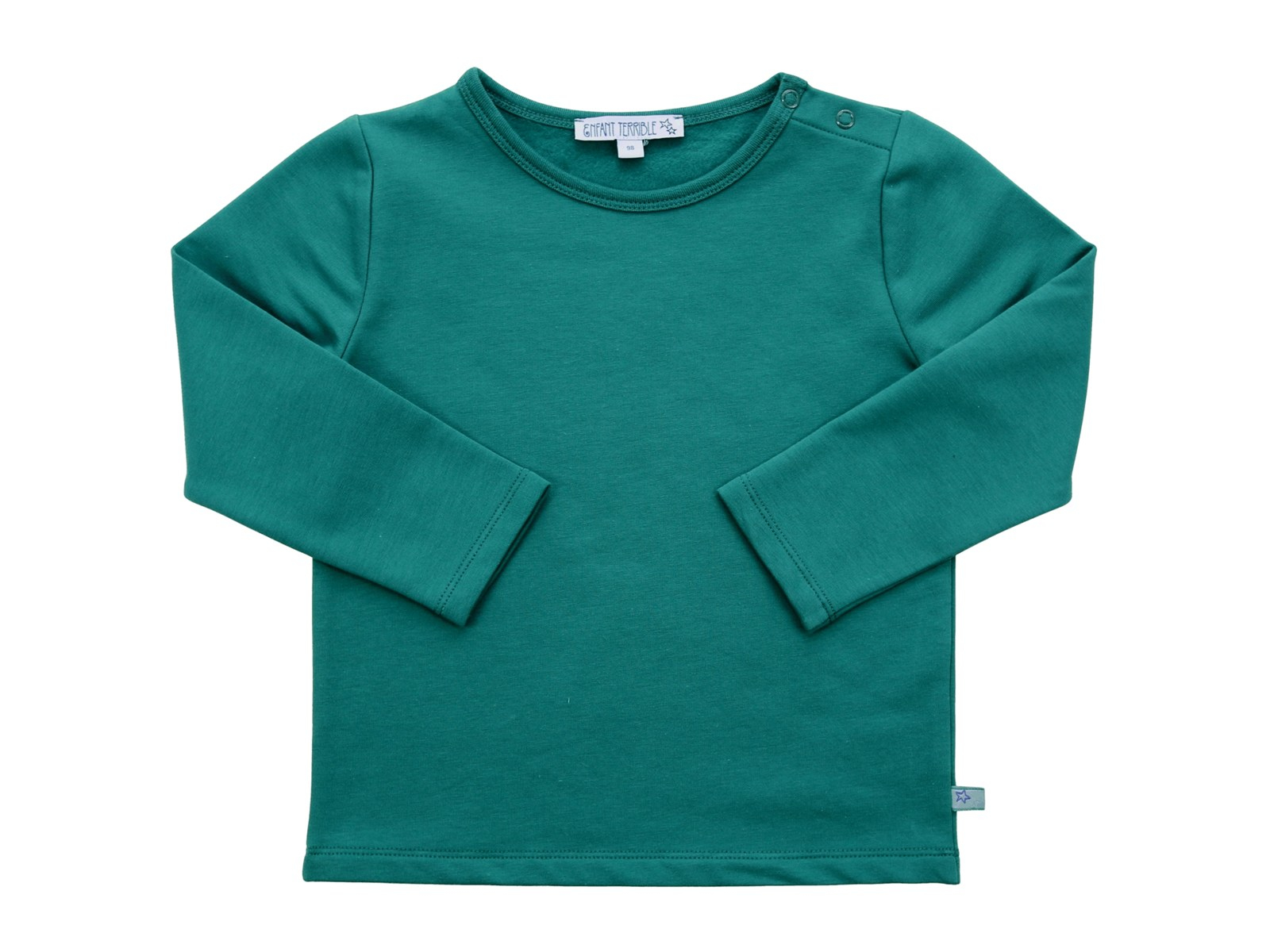 Kinder Langarmshirt Thermo Bio-Baumwolle smaragd 104