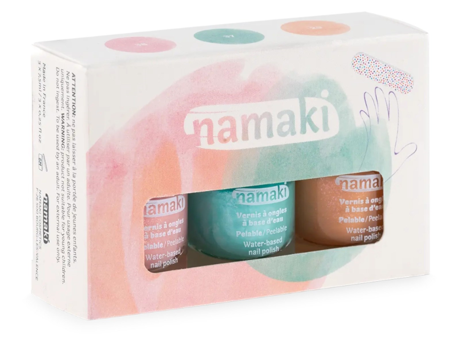Kinder Nagellack 3er Set "Summer delights" mit Nagelfeile Inhalt 3 x 7,5 ml