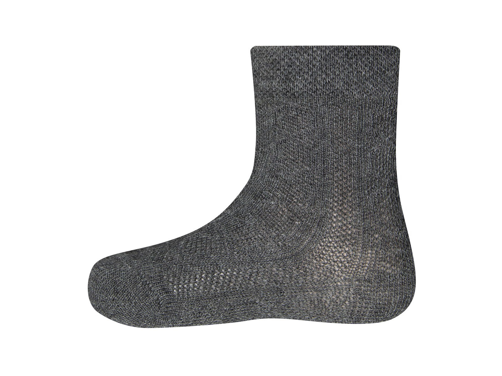 Baby- und Kindersocken Struktur anthrazit meliert Gr. 17-18