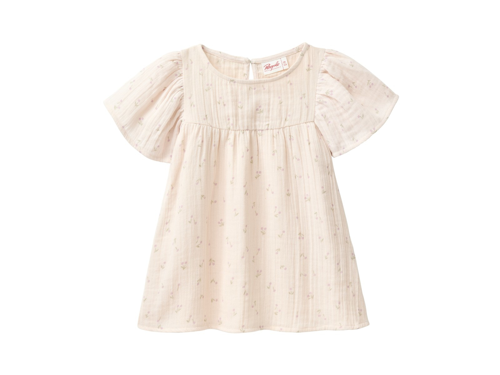 People Wear Organic Musselin-Bluse kleine Kirschen natur Gr. 110/116