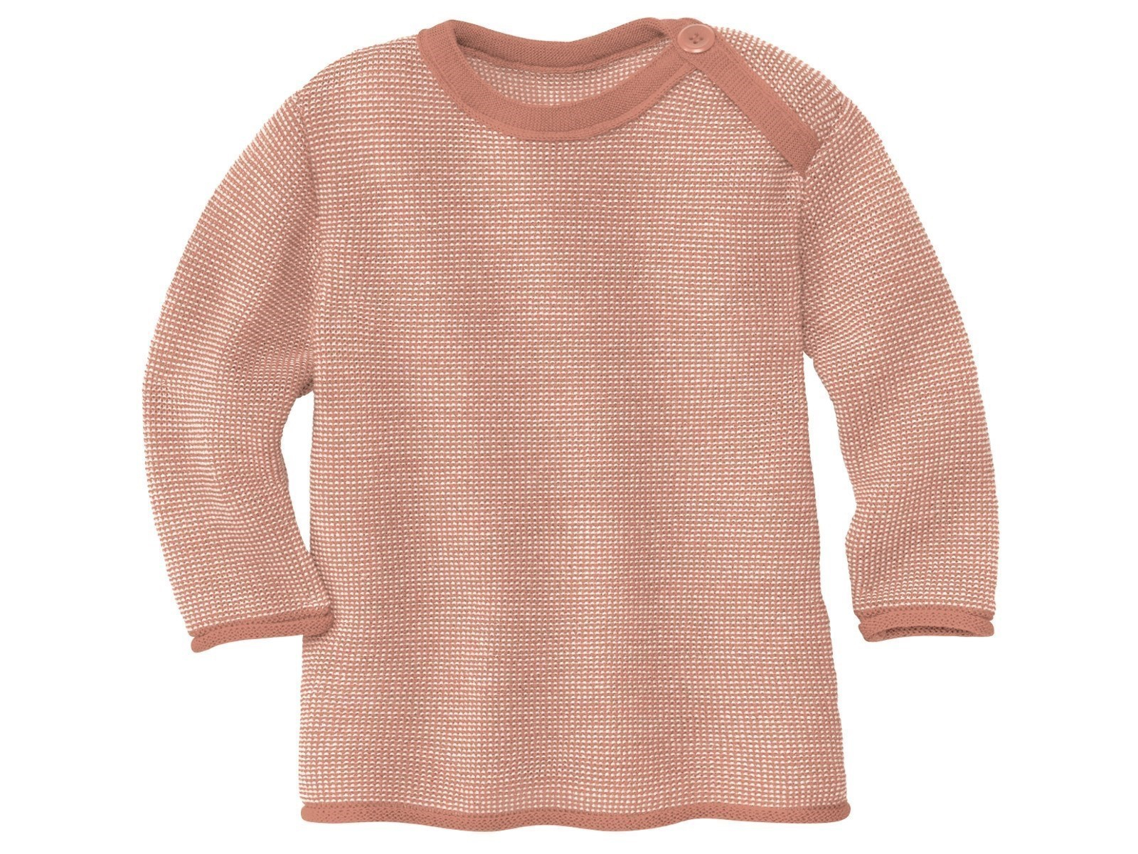 Disana Baby und Kinder Pullover BioMerinowolle (kbT) melangerosé
