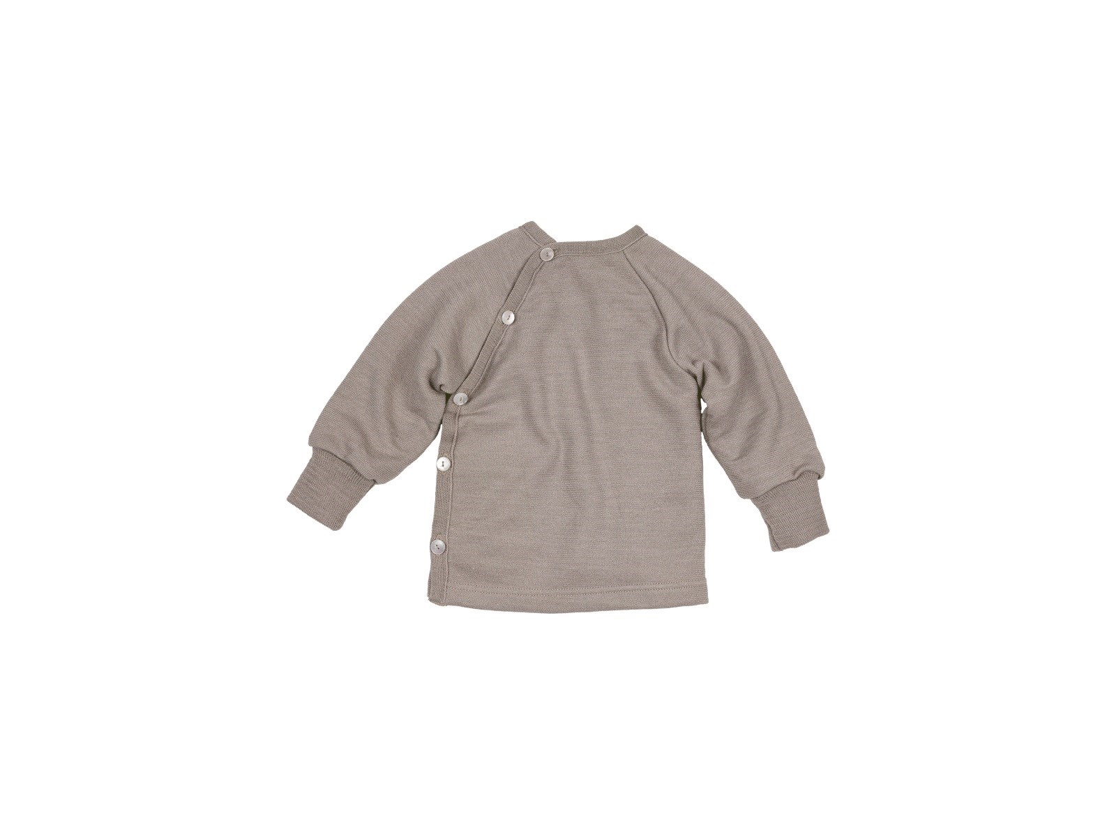 Baby Jacke Schlüttli Wolle Seide Frottee savanne Gr.62/68