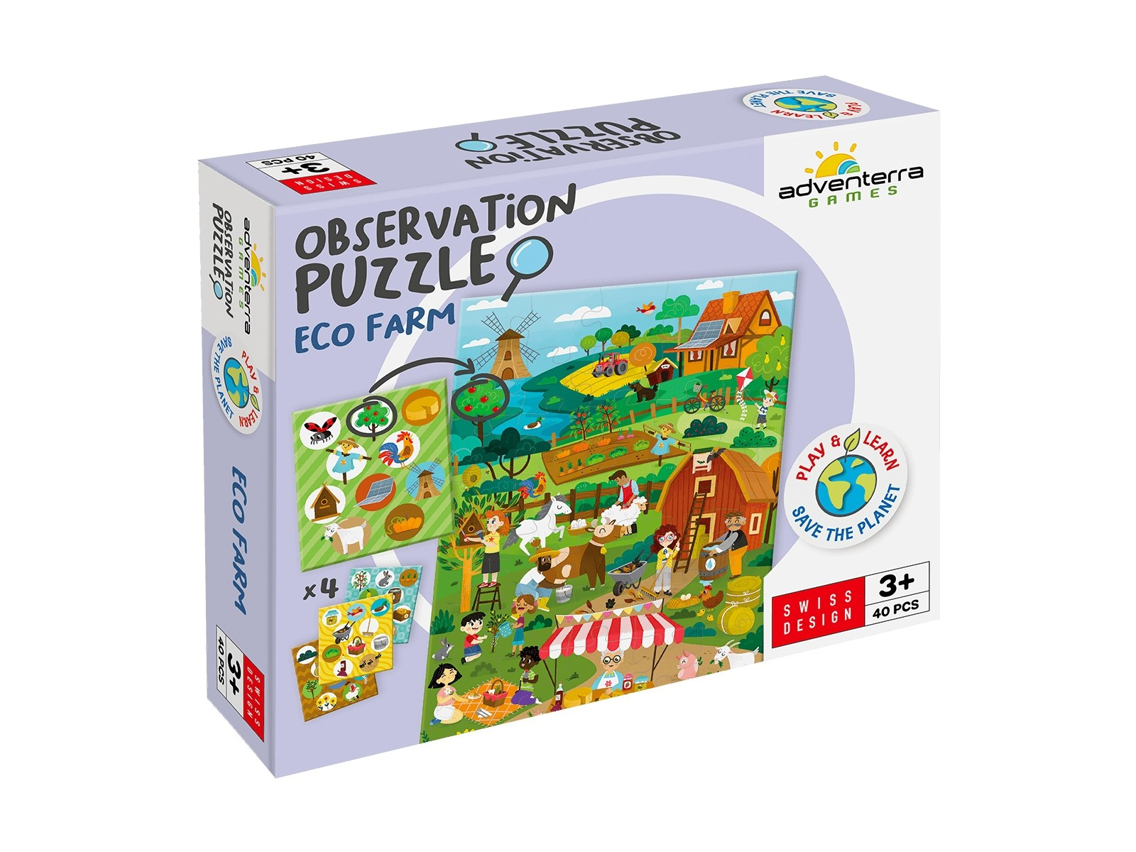 Observation Puzzle Eco Farm ab 3 Jahre