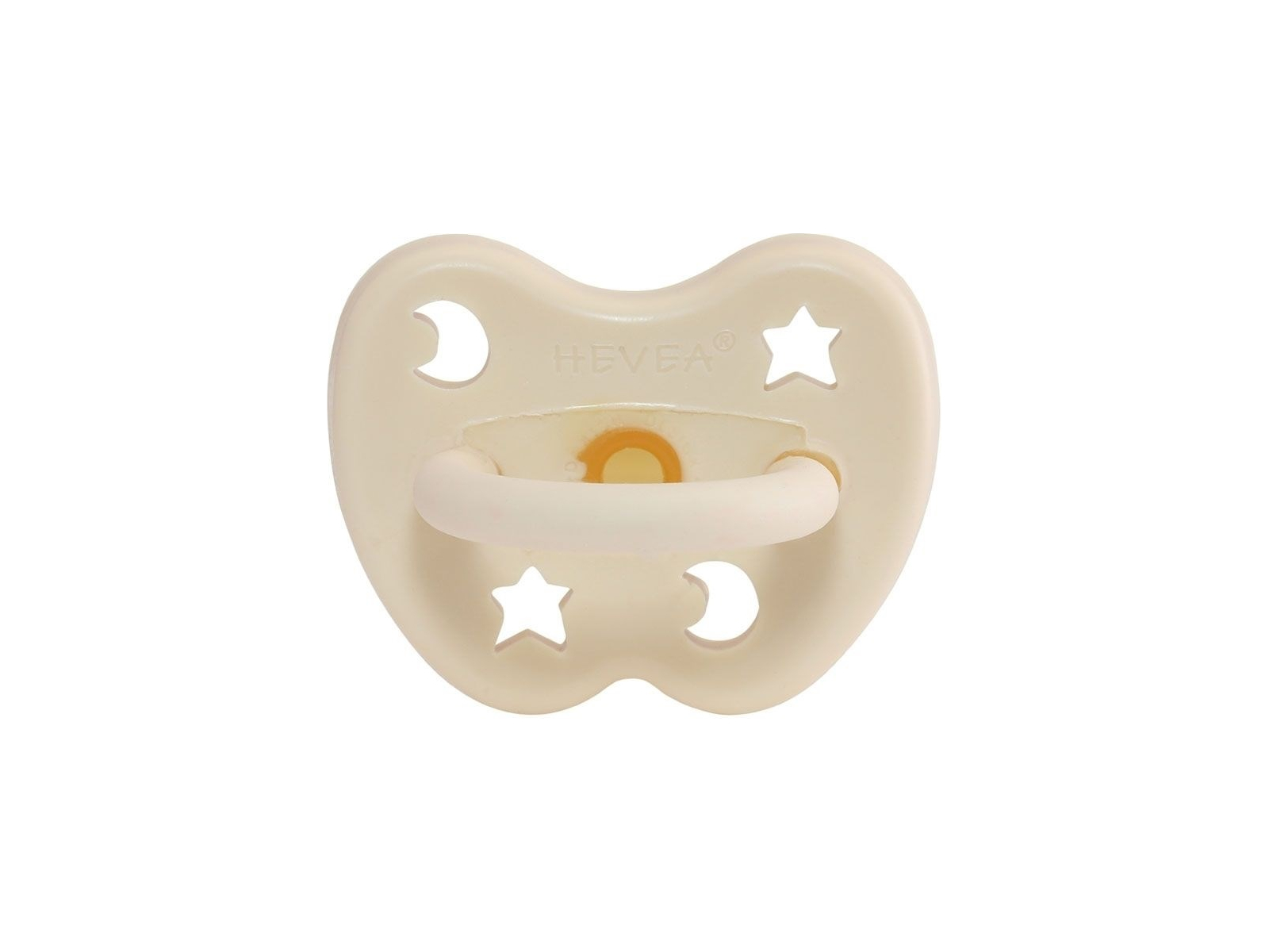 Schnuller Milky White kiefergerecht Stern & Mond 0-3 Monate, Naturkautschuk
