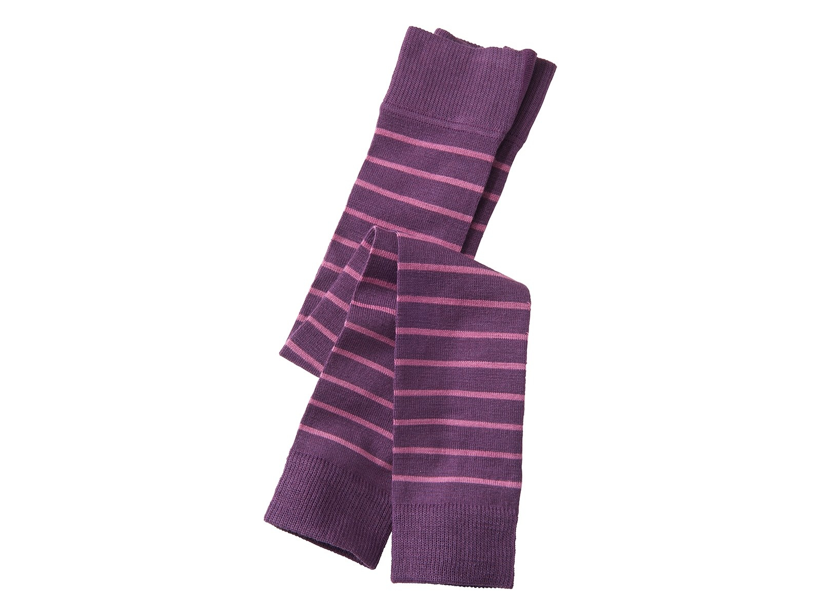 Kinder Leggings dunkellila-geringelt Gr.3-4