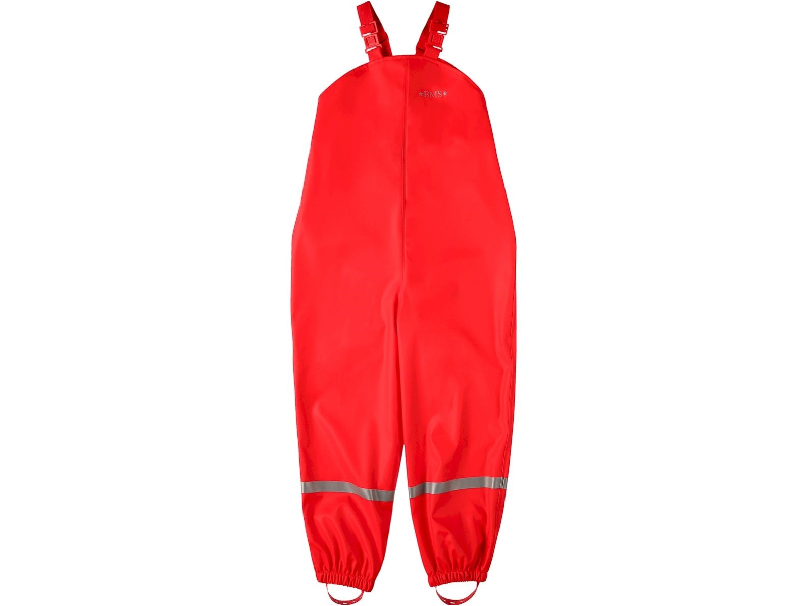 BMS Kinder Buddelhose Regenhose mit Latz Räuberwald SoftSkin rot Gr.86