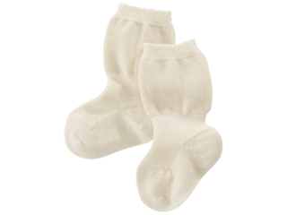 Feine Babysocken natur