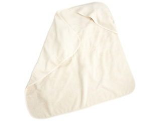Kapuzenhandtuch Bio-Baumwolle Frottee, natur