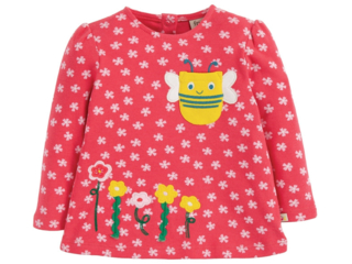 Baby und Kinder Langarmshirt Bienchen