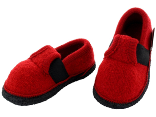 Kinder Hausschuhe Walkpuschen rot