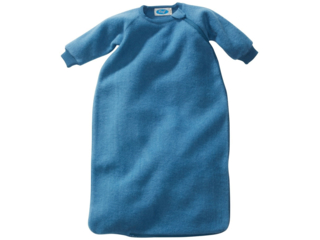 Schlafsack Baby mit Arm Bio-Schurwolle (kbT) Ganzjahr pazifik