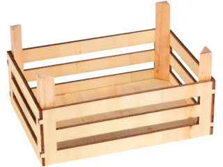 Kaufladen Obst- und Gemüsekiste Holz 3er Set