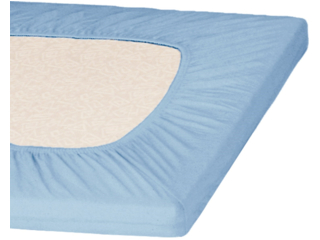 Spannbettlaken Jersey hellblau
