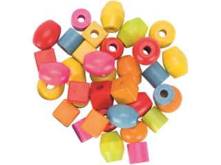 Kinder Holzperlen Set 51-teilig