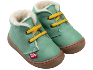 Kinder Schuhe "Juan" pflanzlich gegerbt grün