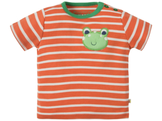 Baby und Kinder T-Shirt Frosch orange