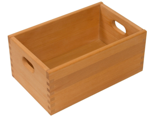 Spielzeugkiste klein, Buche Massivholz, geölt