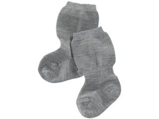 Feine Babysocken melange-grau