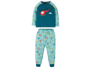 Baby und Kinder Schlafanzug 2tlg. Helikopter