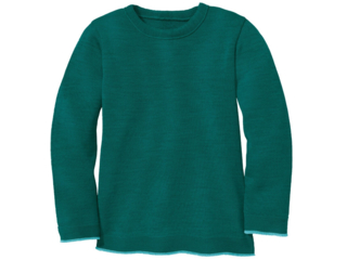Kinder Strickpullover Bio-Merinowolle pacific