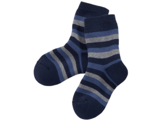 Kinder Vollfrotteesocke marine-jeans-grau