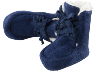 Baby Hausschuhe Walk-Boots marine