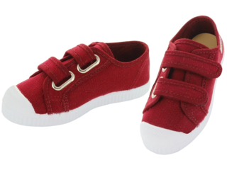 Kinder Schuhe Sneaker mit Klettverschluss bordeaux