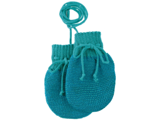 Baby Handschuhe melange-lagoon-blau