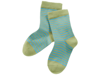 Ringelsocken kiwi-türkisblau